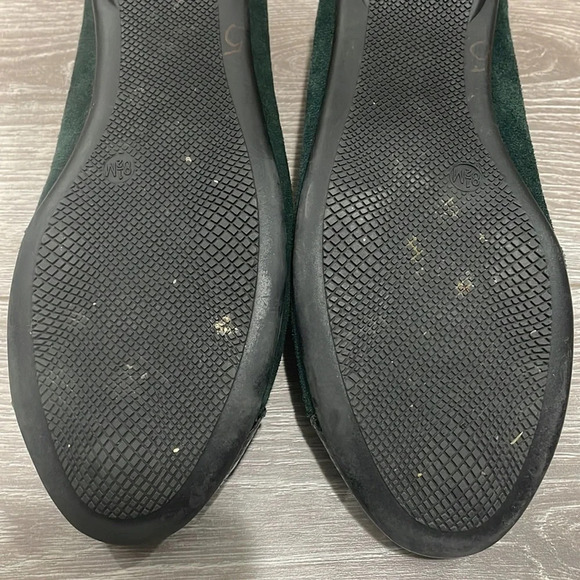 G.H. BASS & CO Cara Green Leather Suede Reptile Ballet Flat 8.5 - Picture 10 of 14